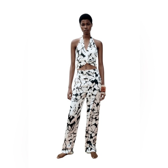 Tropical Print Tropical Pants Small - Picture 1 of 9